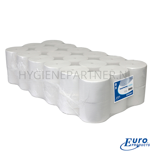 PA051012 Euro Products toiletpapier coreless eco 1-laags 1400 vel wit